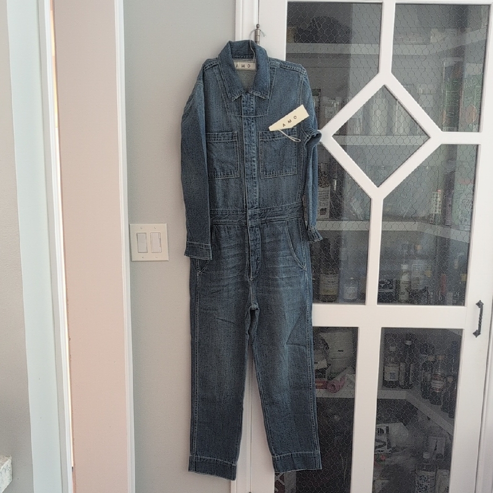 AMO Indigo Denim Jumpsuit